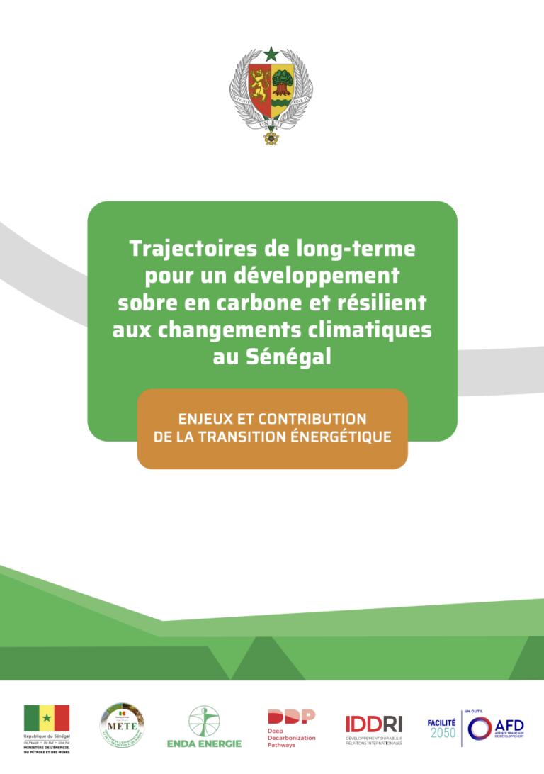 Trajectoires de long-terme pour un développement sobre en carbone et résilient aux changements climatiques au Sénégal
