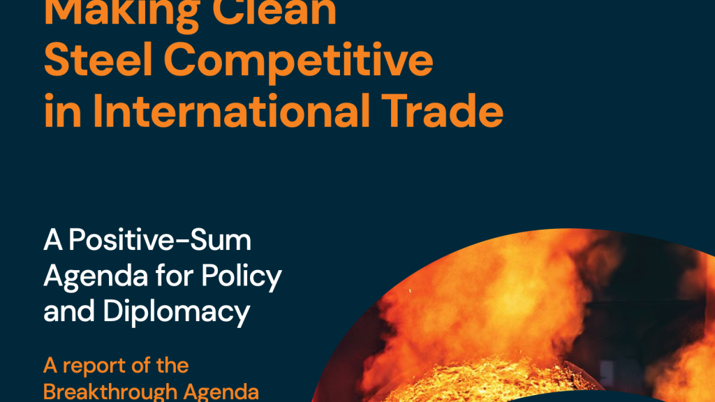 report_making clean steel competitive in international trade